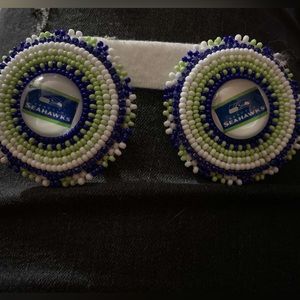 Seattle Seahawks Native American earrings